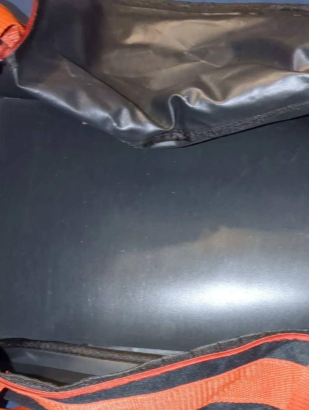Harley-Davidson Black and Orange Travel Duffel